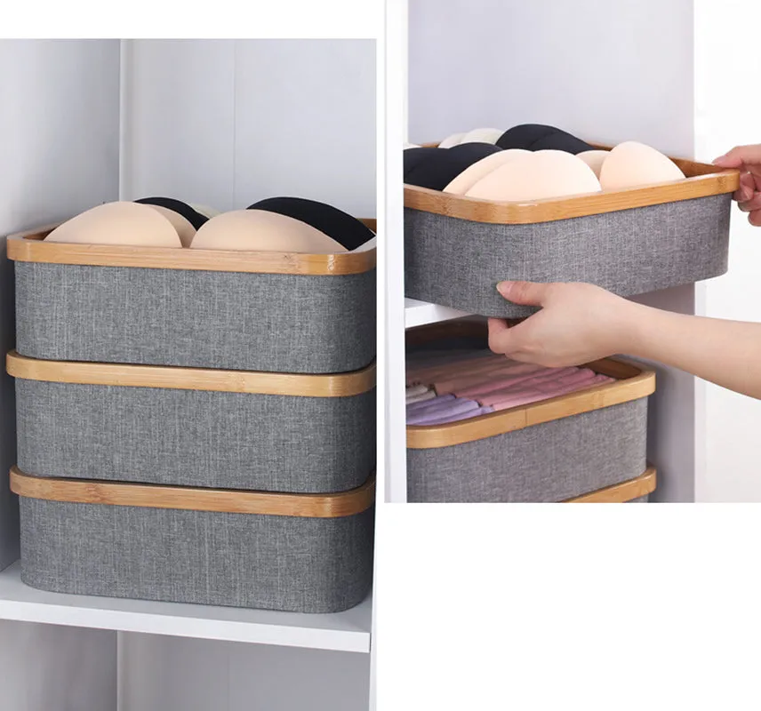 9 Cell Non-Lidded Square Underwear Storage Basket