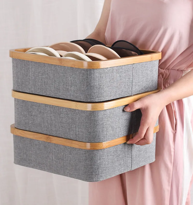 9 Cell Non-Lidded Square Underwear Storage Basket