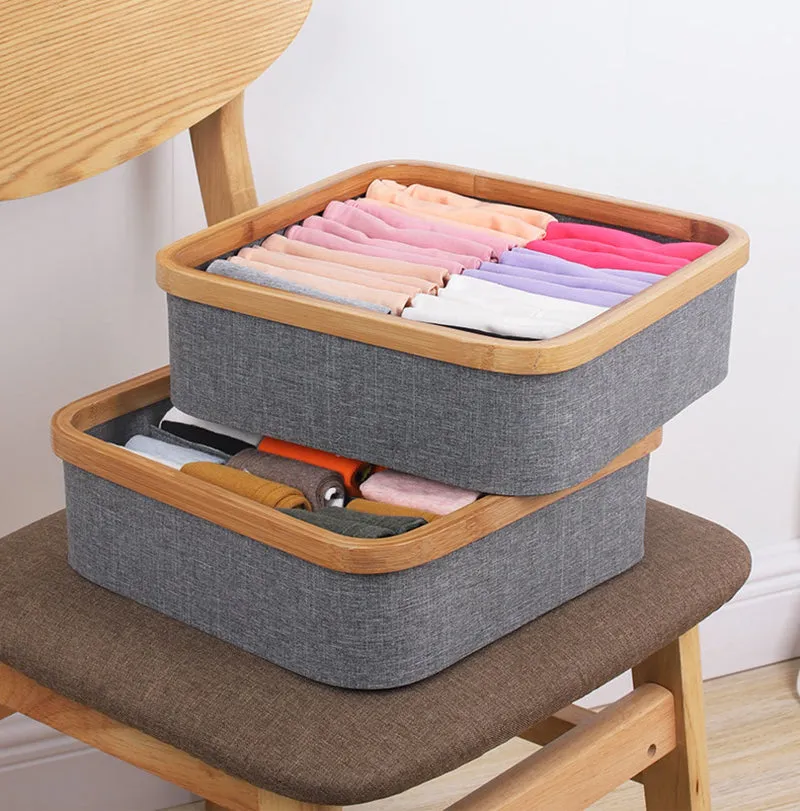 9 Cell Non-Lidded Square Underwear Storage Basket