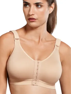 Anita Firm Support Front Closure Sports Bra, Desert | Anita Front Closure Sports Bras