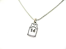 Basketball Jersey Choose Your Number - 20" Stainless Steel Rope Necklace