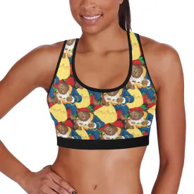 Beauty And The Beast Dancing Beauty Women's Athletic Sports Bra