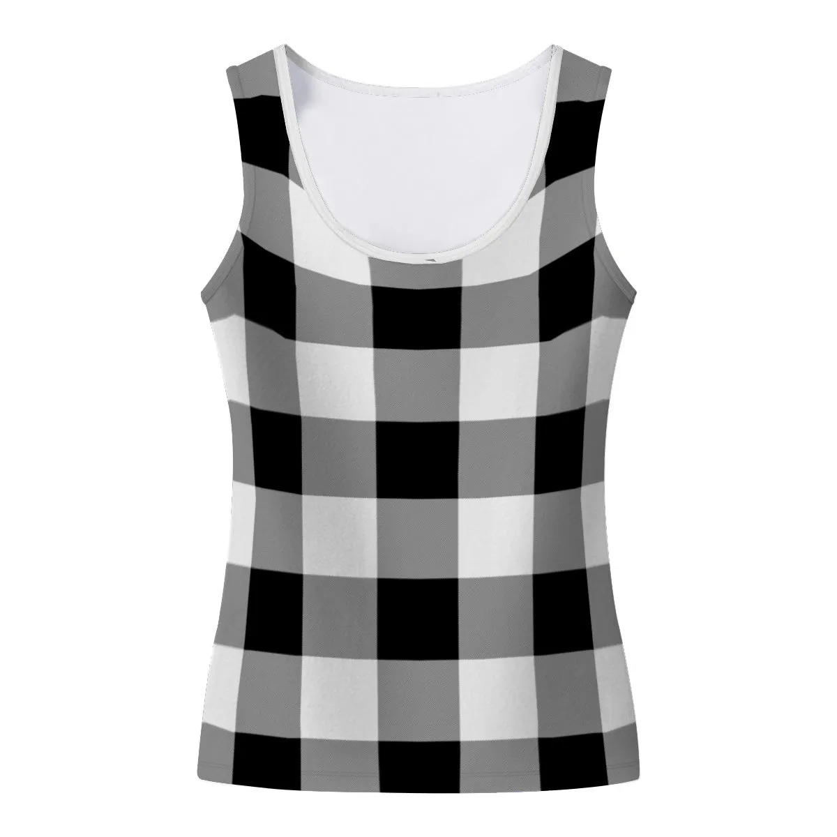 Black & White Checkered Tank Top