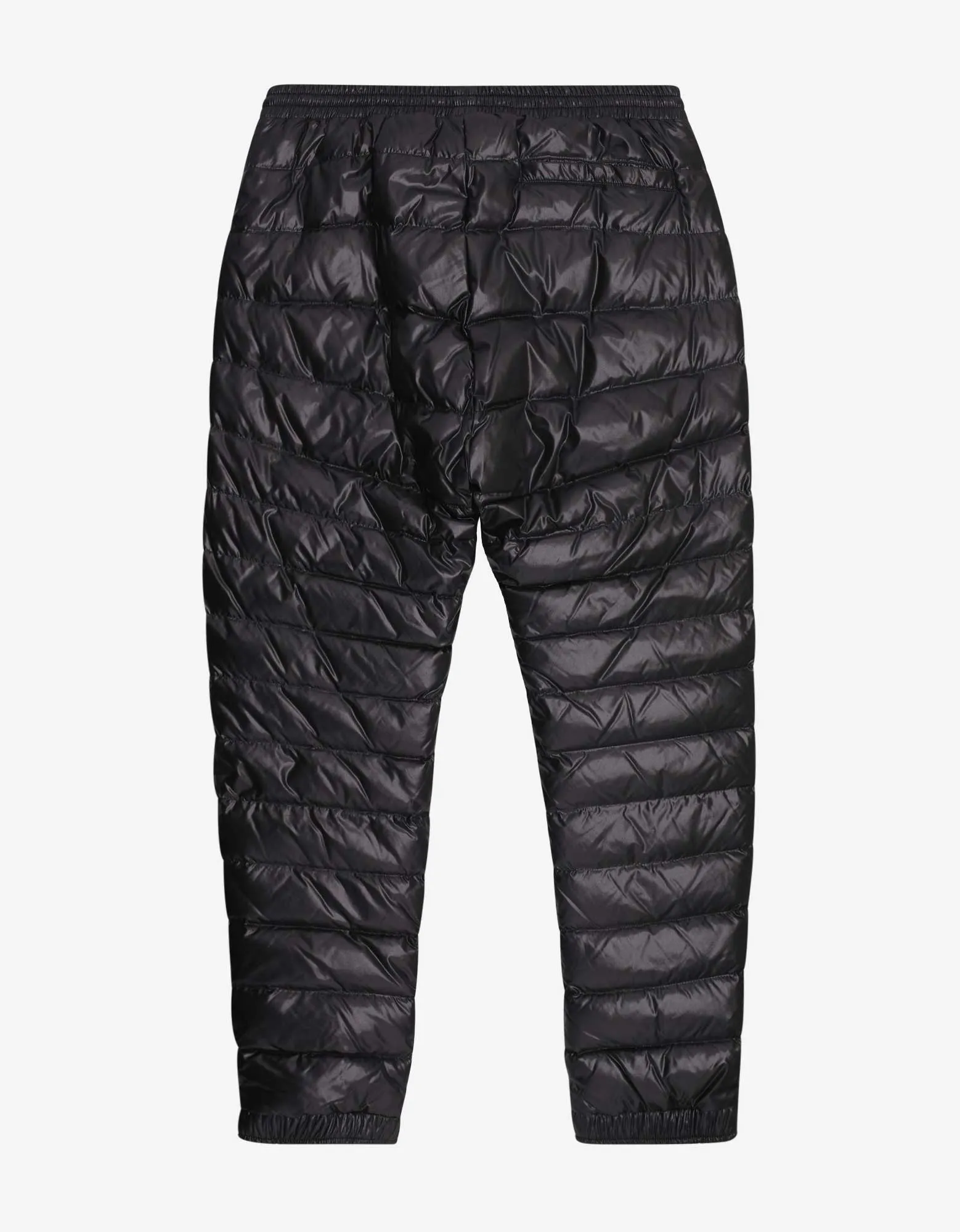 Black Nylon Down Sports Trousers