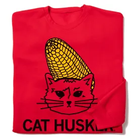 Cat Husker Crew Sweatshirt