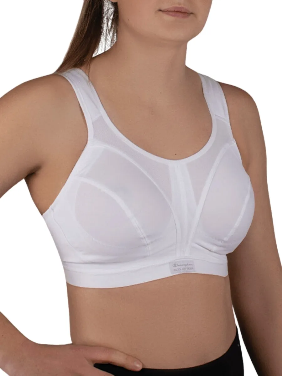 D  Max Support Sports Bra - White