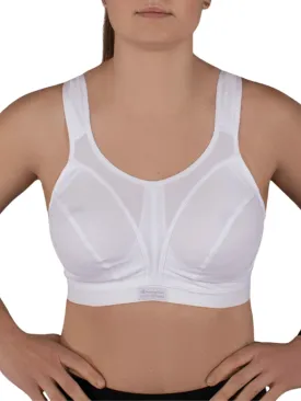 D  Max Support Sports Bra - White