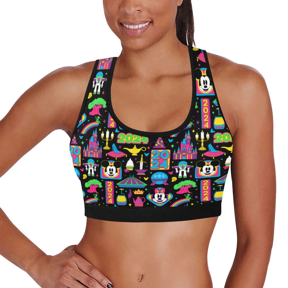 Disney 2024 Dark Women's Sports Bra