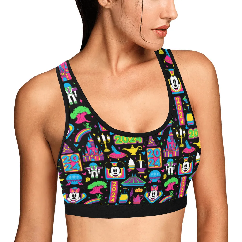 Disney 2024 Dark Women's Sports Bra