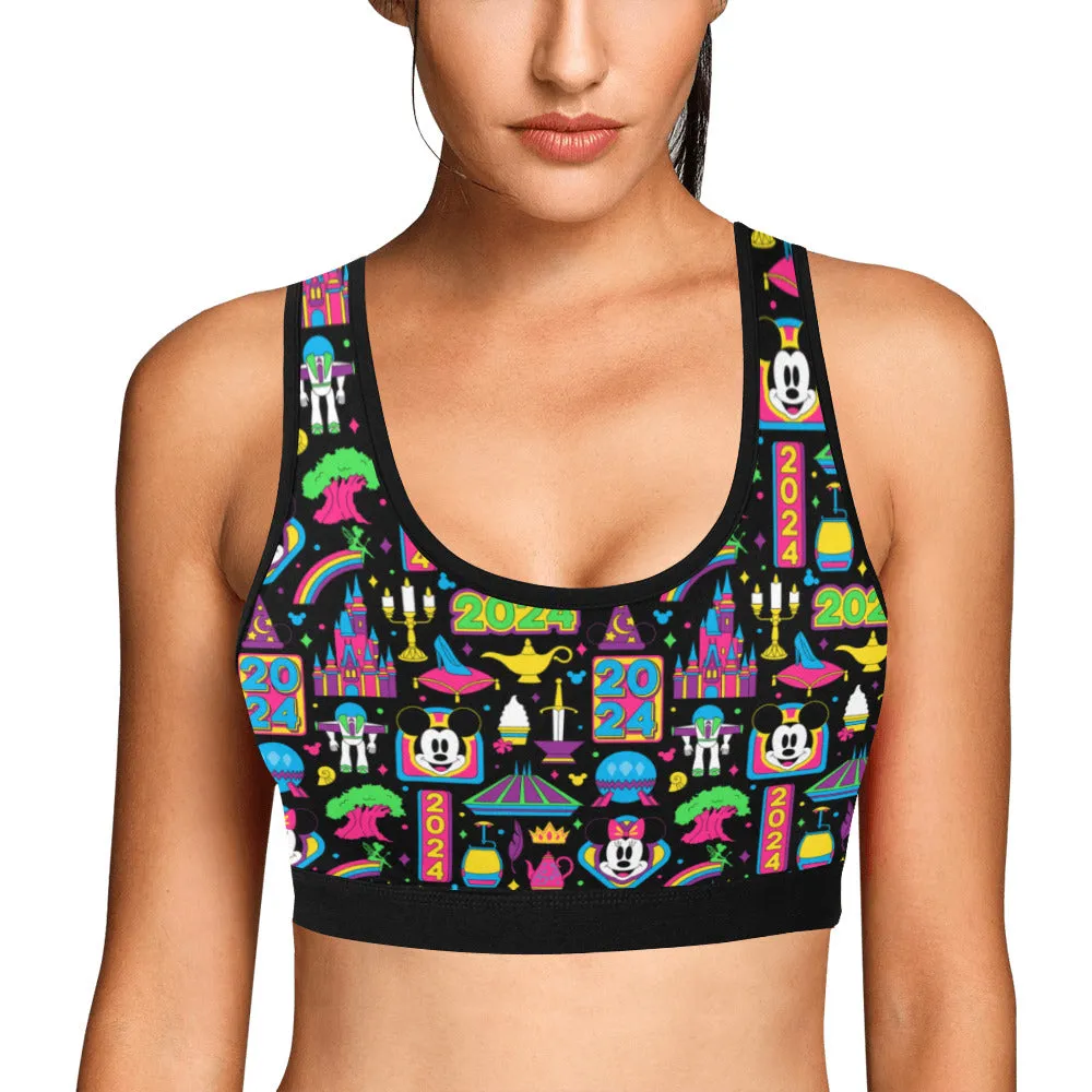 Disney 2024 Dark Women's Sports Bra