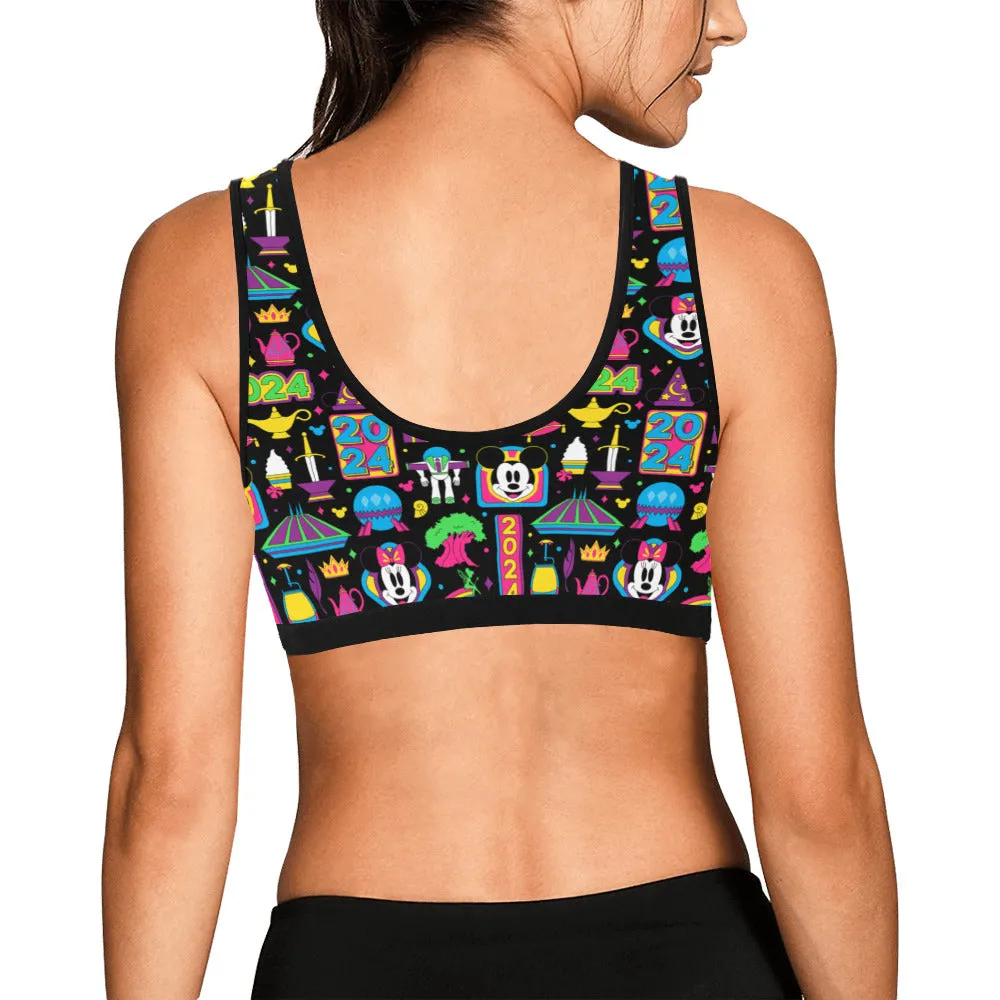 Disney 2024 Dark Women's Sports Bra