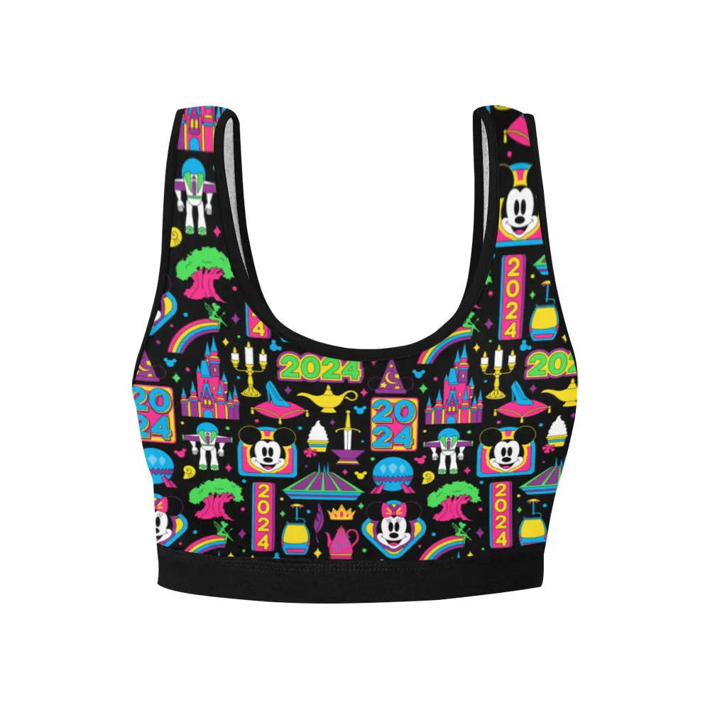 Disney 2024 Dark Women's Sports Bra