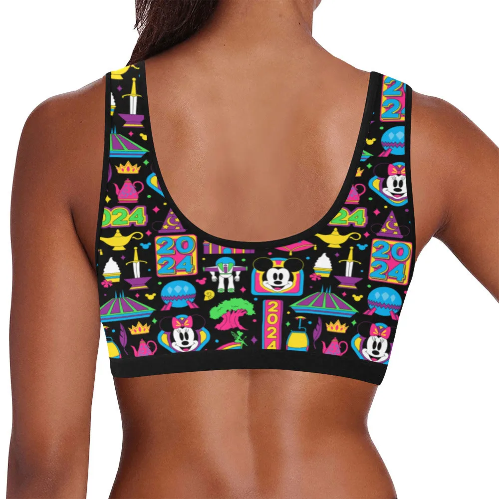 Disney 2024 Dark Women's Sports Bra