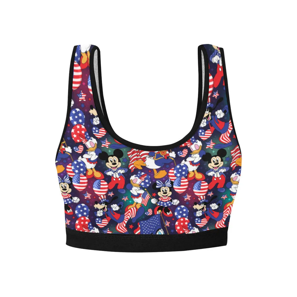 Disney America Women's Sports Bra