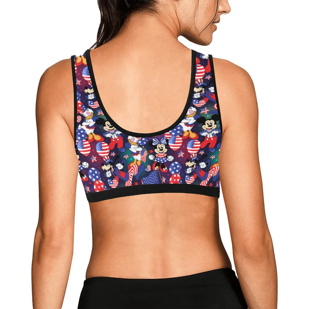 Disney America Women's Sports Bra