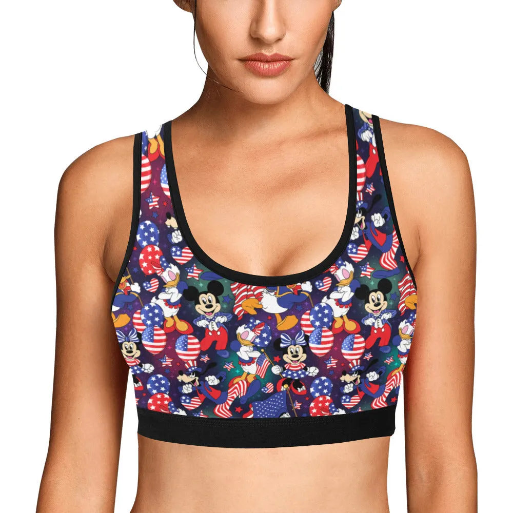 Disney America Women's Sports Bra