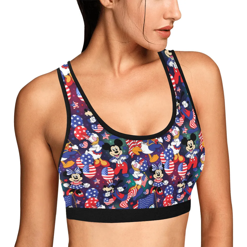 Disney America Women's Sports Bra