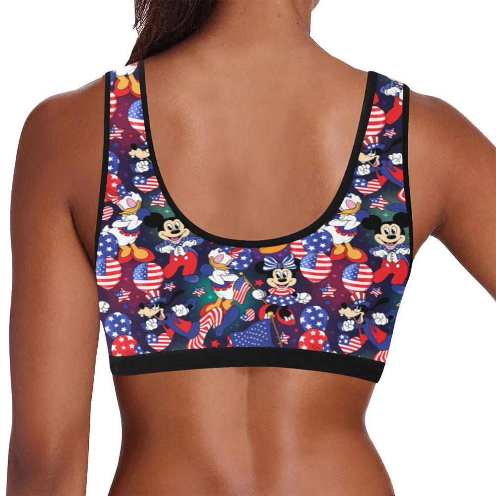 Disney America Women's Sports Bra