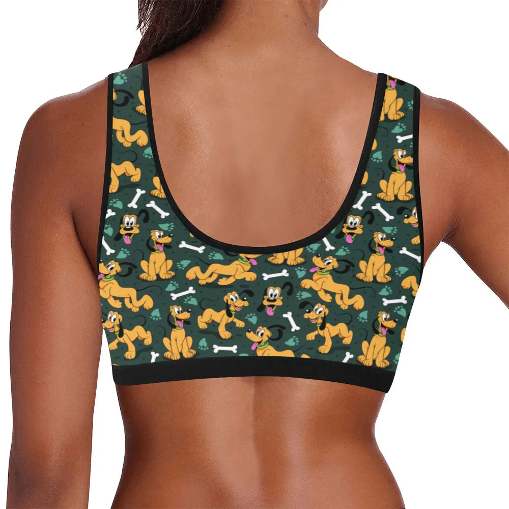 Disney Pluto Life Is Better With A Dog Women's Sports Bra