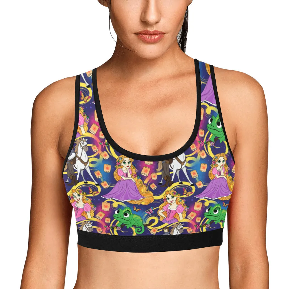 Disney Tangled Rapunzel At Last I See The Light Women's Sports Bra