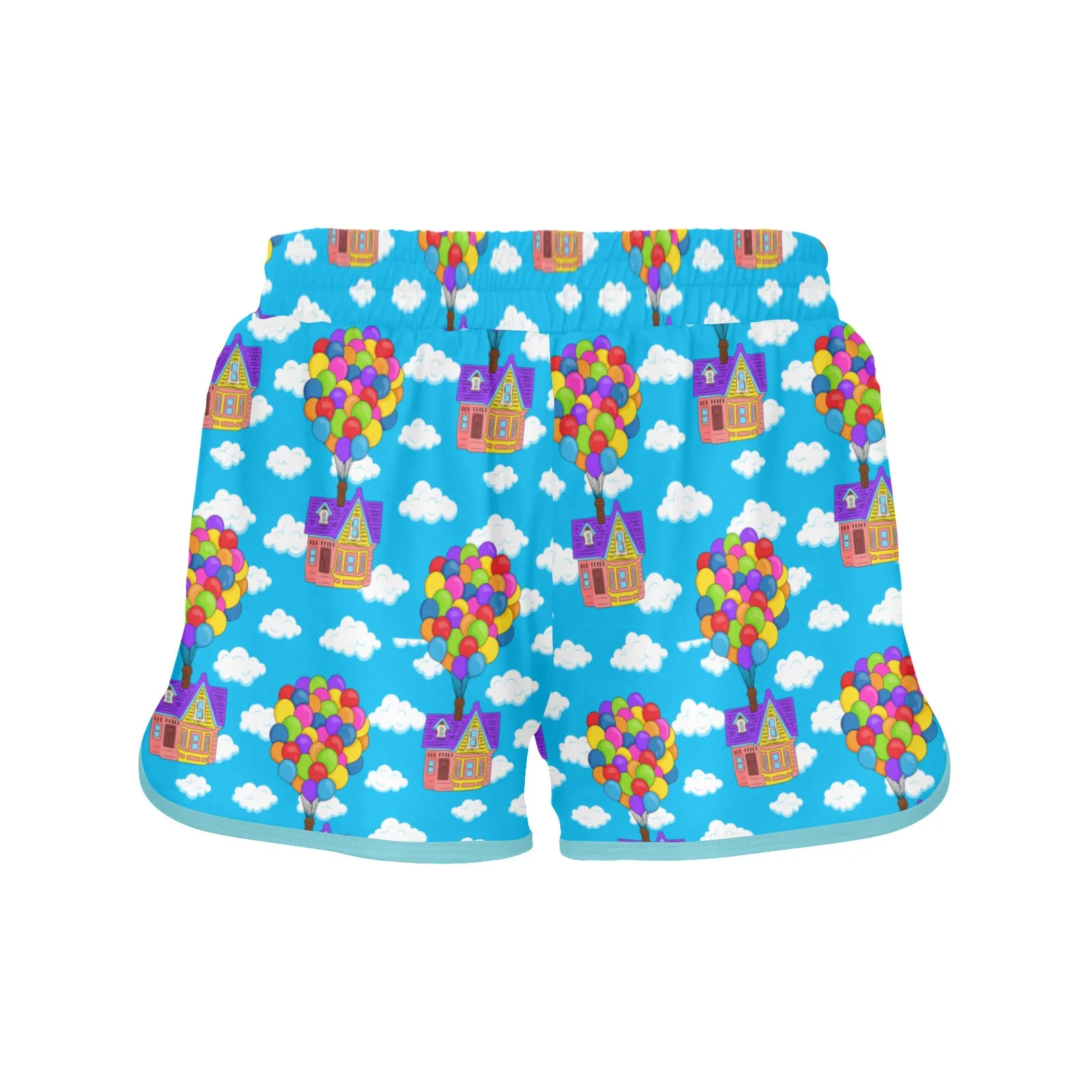 Disney Up Floating House Women's Athletic Sports Shorts