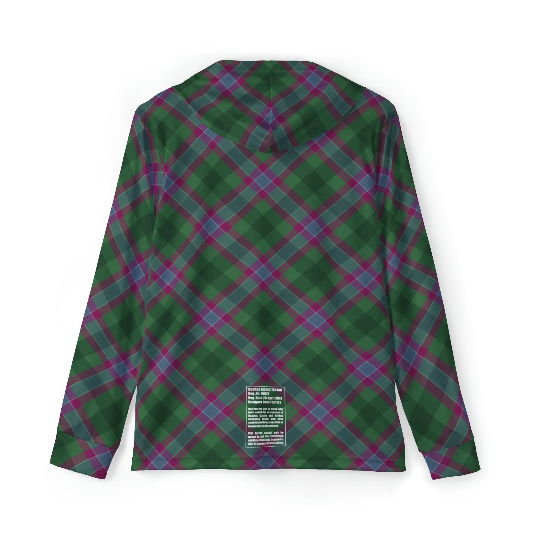 Dunans Rising Tartan Men's Sports Warmup Hoodie