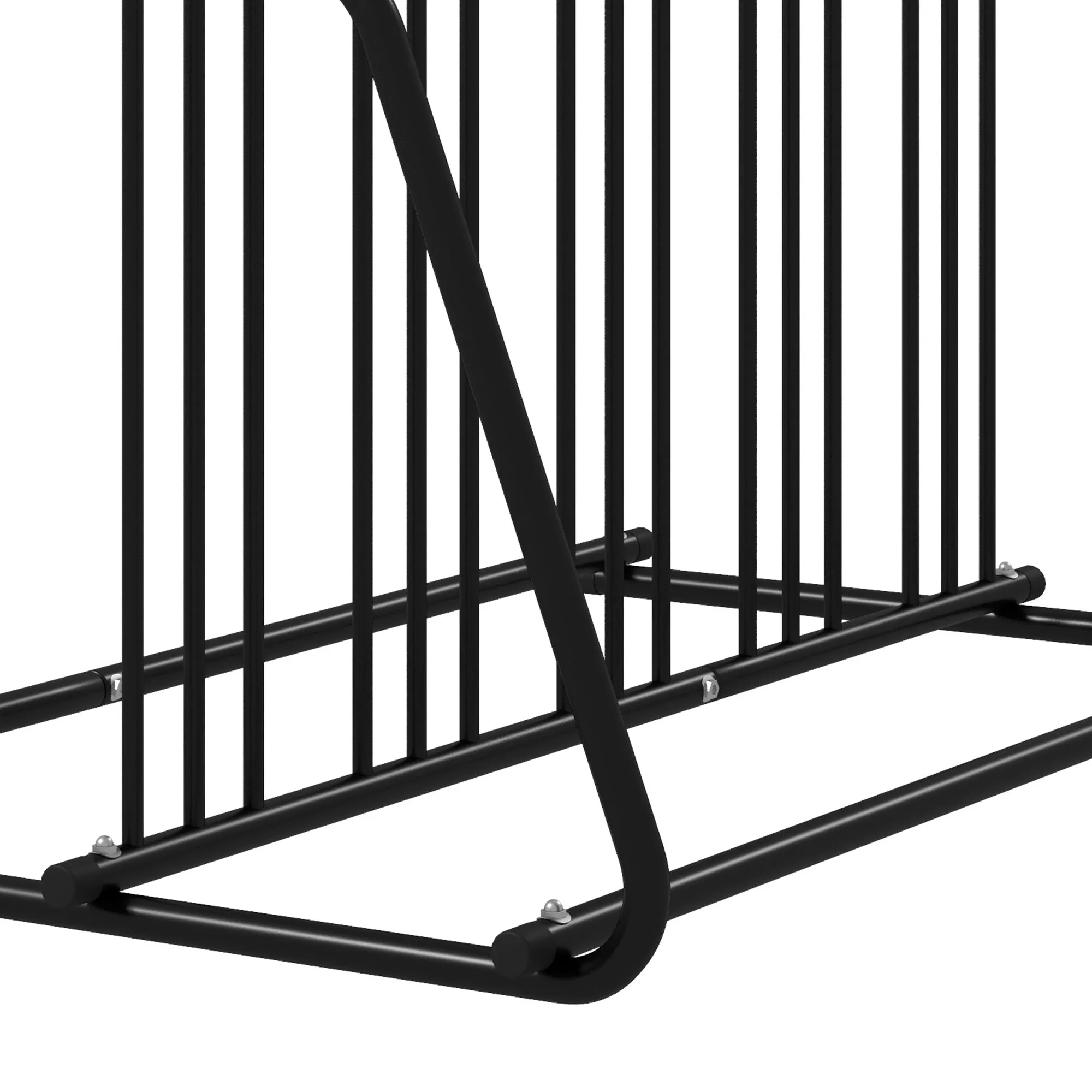 DURHAND Bike Stand 6 Bicycle Storage Rack for Indoor Garages Flat Use