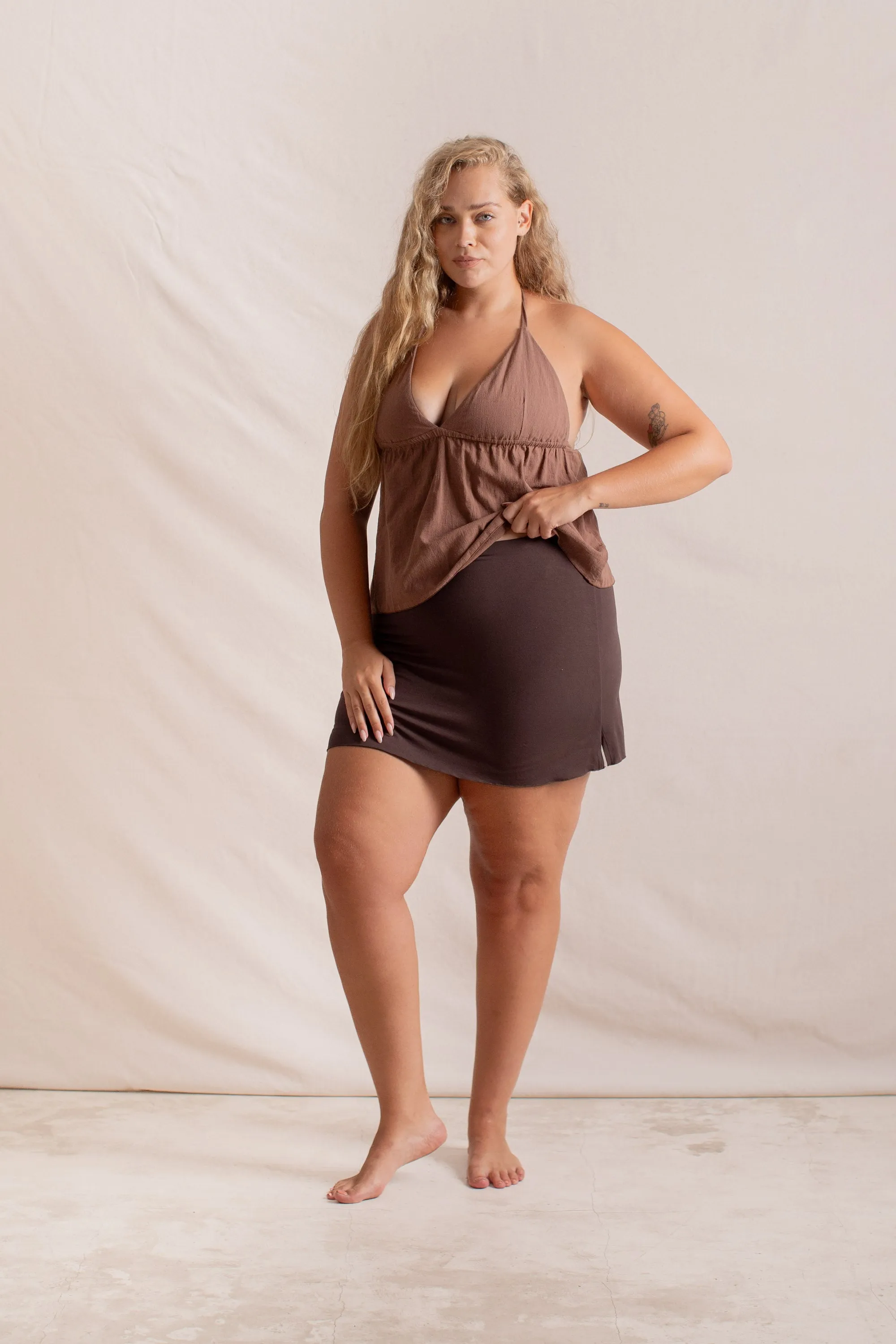 Earth Angel Skort Carob