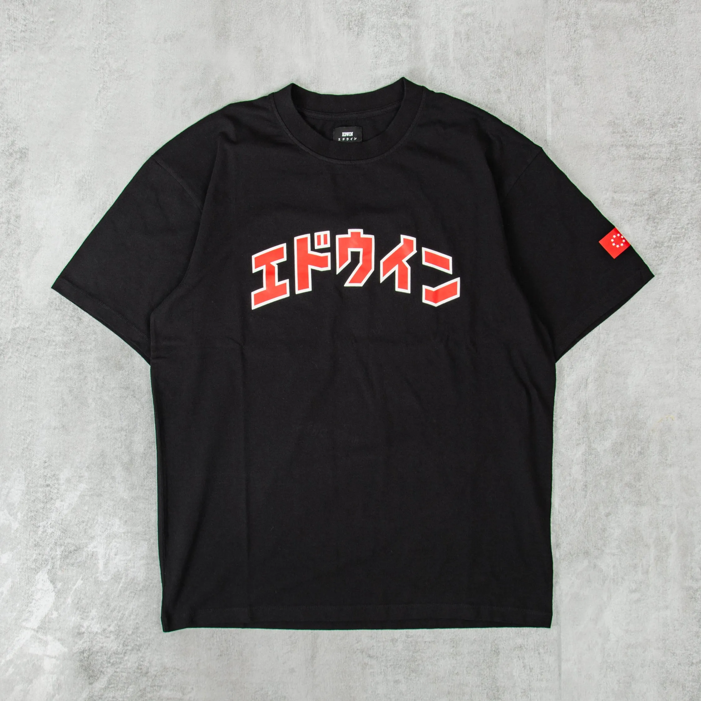 Edwin Katakana Retro Tee - Black