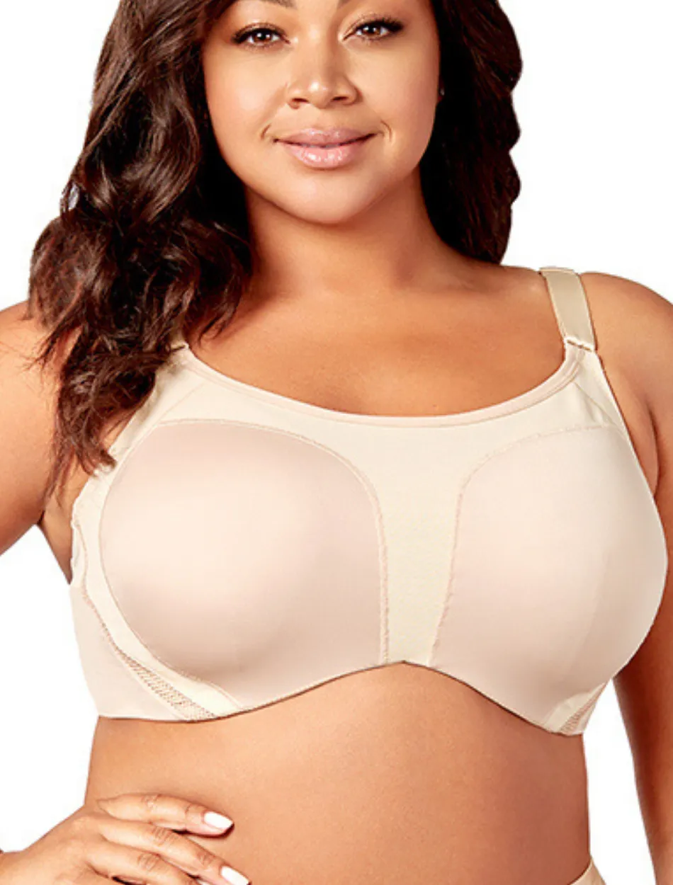 Elila Sports Bra, Nude | Nude Elila Sports Bra 2511 | Elila Microfiber Underwire Sports Bra, Nude