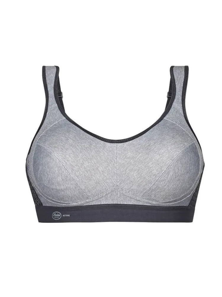 Extreme Control Sports Bra - Heather Grey