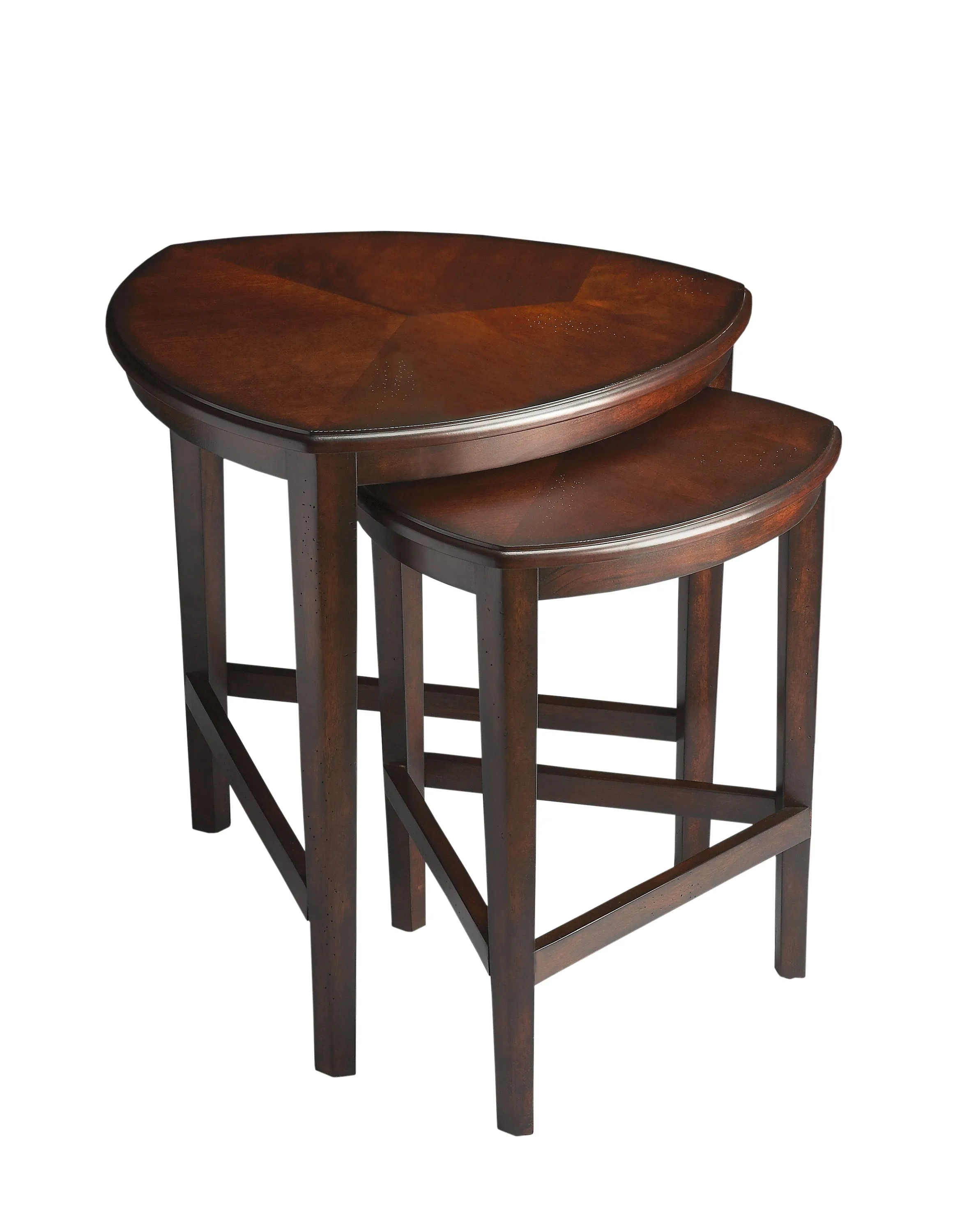 Finnegan  Triangle Nesting Tables in Dark Brown  7010117