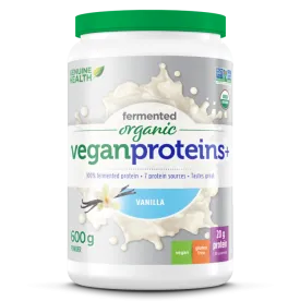 Genuine Health Organic Fermented Vegan Proteins  - Vanilla (600g)