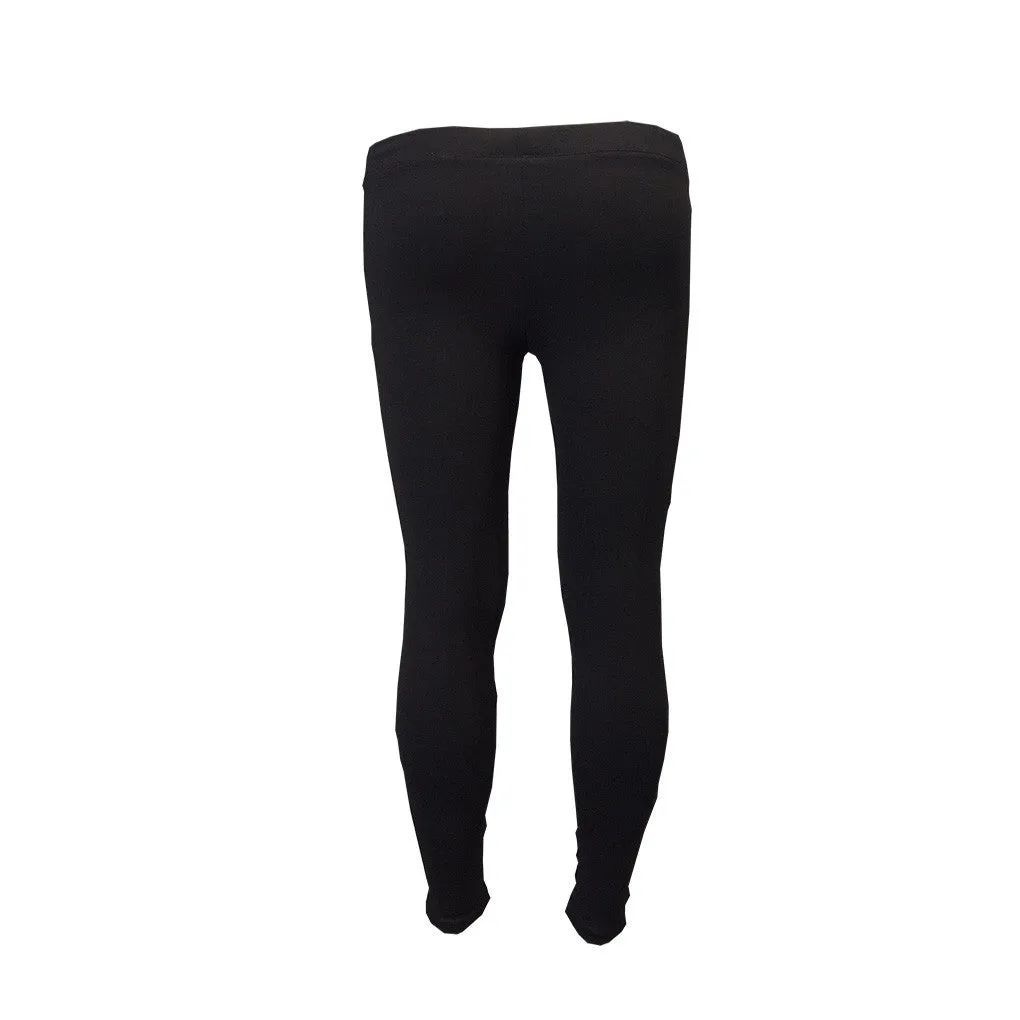 GNC Basic Ladies PU Faux Leather Panelled Front Legging