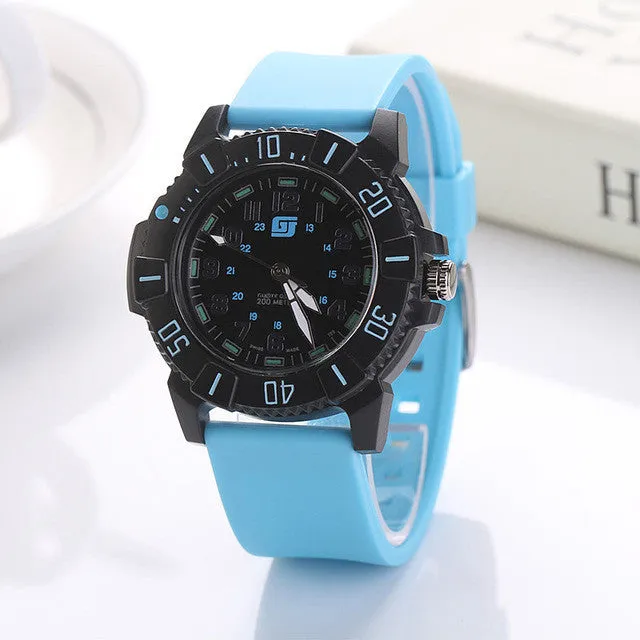 GUOTE 2016 New Fashion High Quality Men Silicong Strap Sport Watch Rotation Analog Date Quartz Watches Casual Men Wristwatches