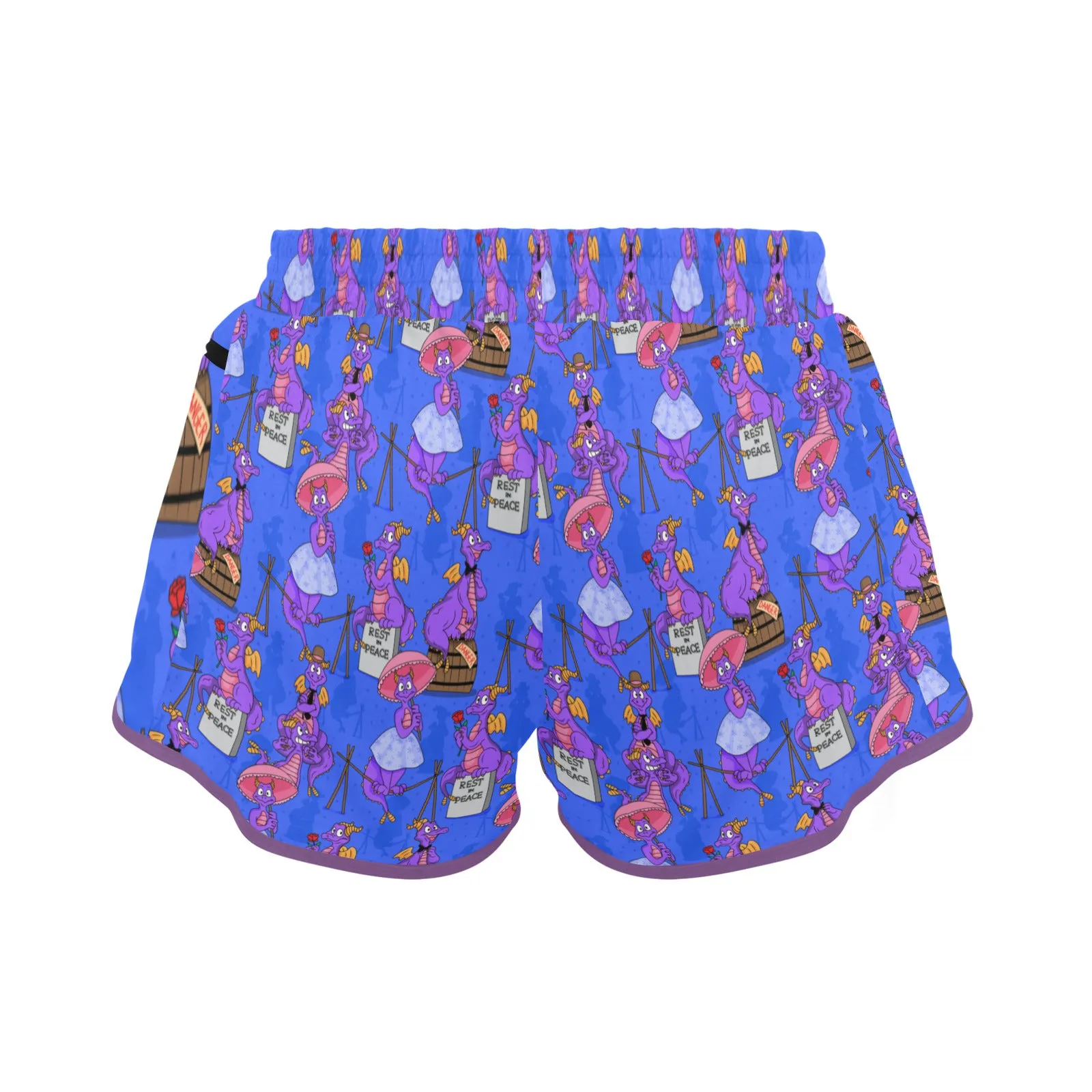 Haunted Mansion Figment Women's Athletic Sports Shorts