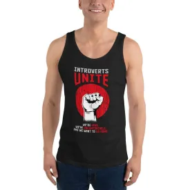 Introverts unite! - Unisex Tank Top