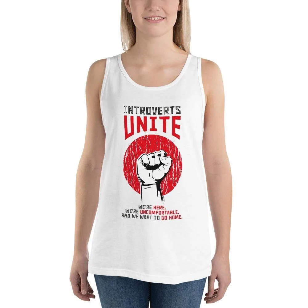 Introverts unite! - Unisex Tank Top