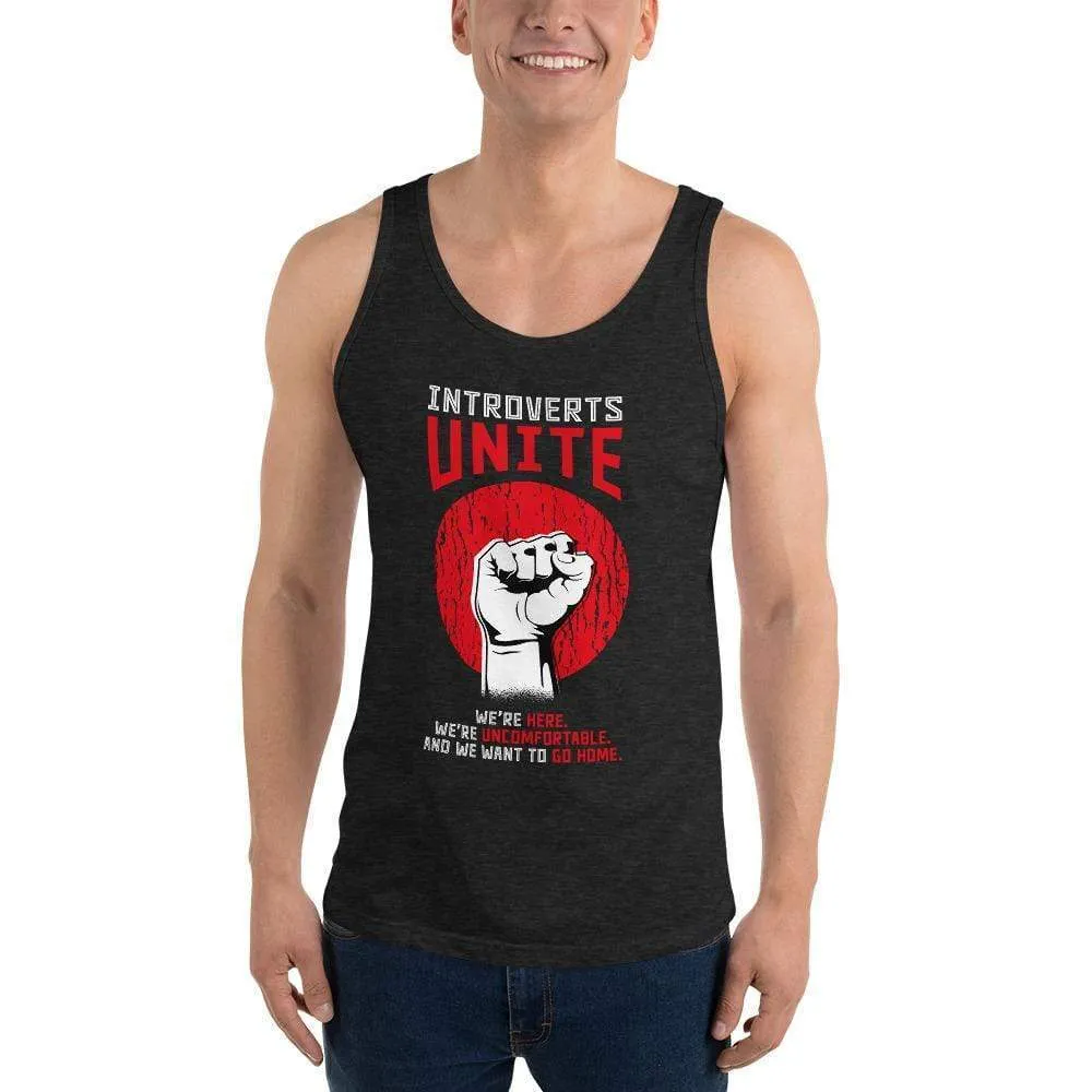 Introverts unite! - Unisex Tank Top