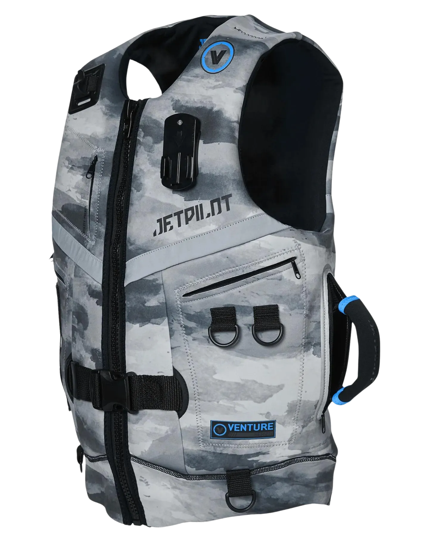 Jetpilot Venture Mens Neo Vest - Grey/Camo - 2023