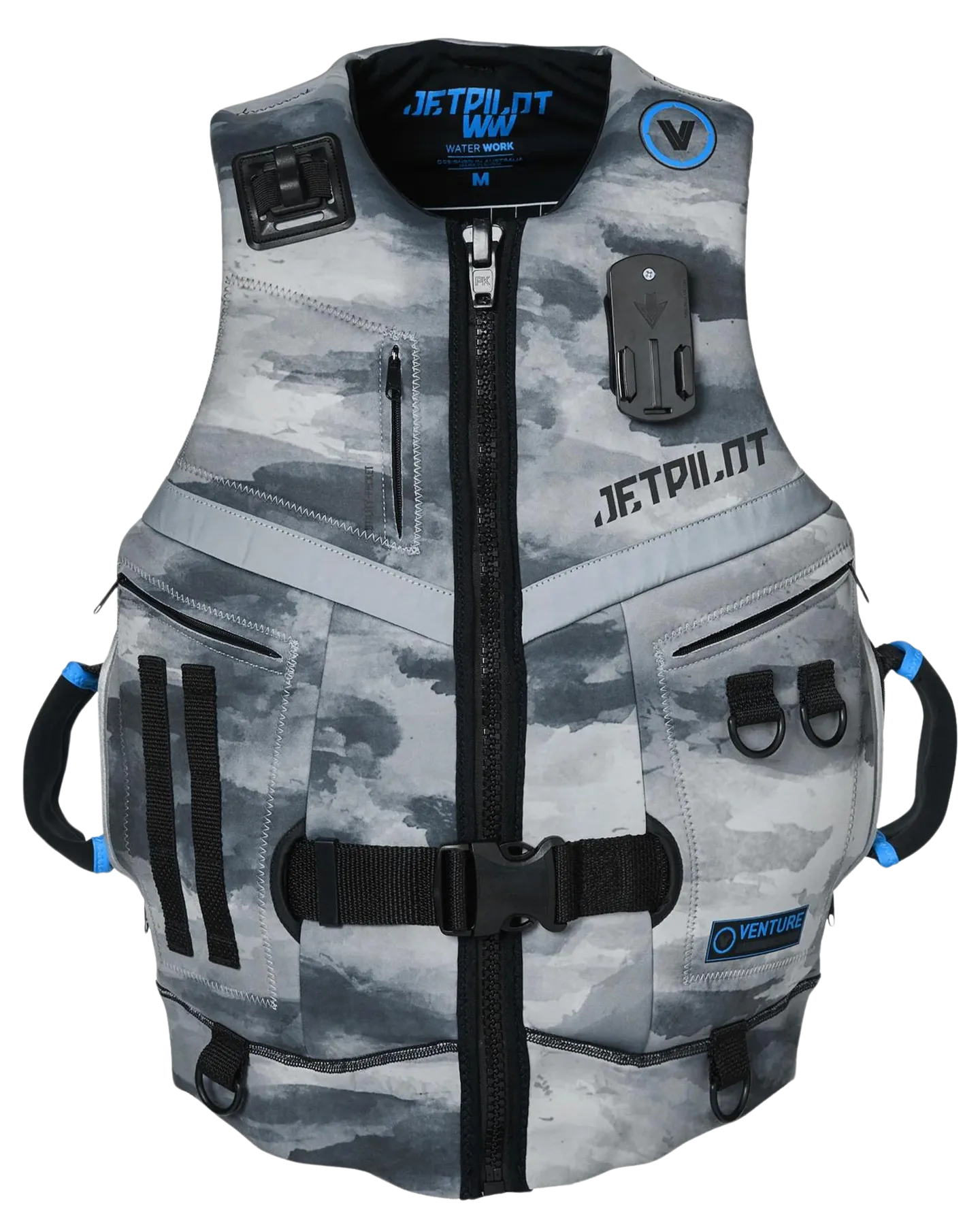 Jetpilot Venture Mens Neo Vest - Grey/Camo - 2023