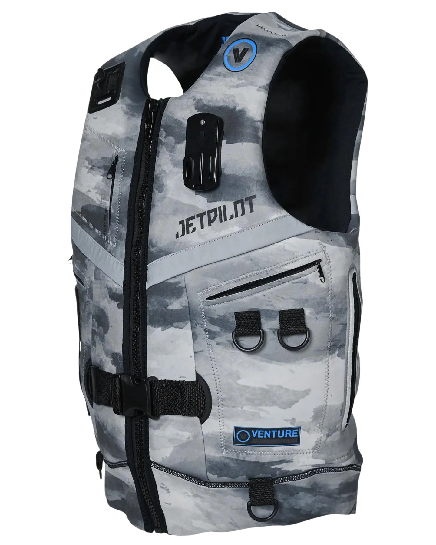 Jetpilot Venture Mens Neo Vest - Grey/Camo - 2023