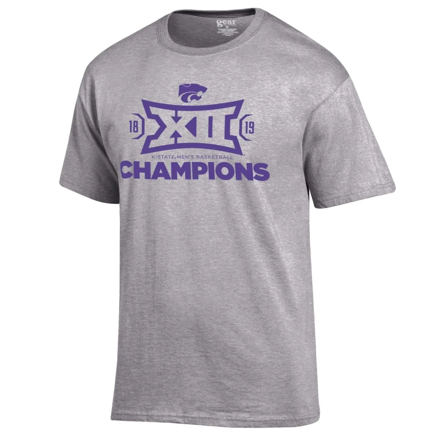 Kansas State Wildcats 2019 BIG 12 Basketball Champions Official On Court T-Shirt