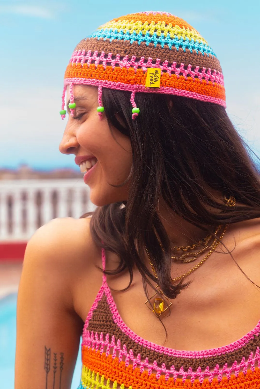 Las Salinas Beaded Bonnet