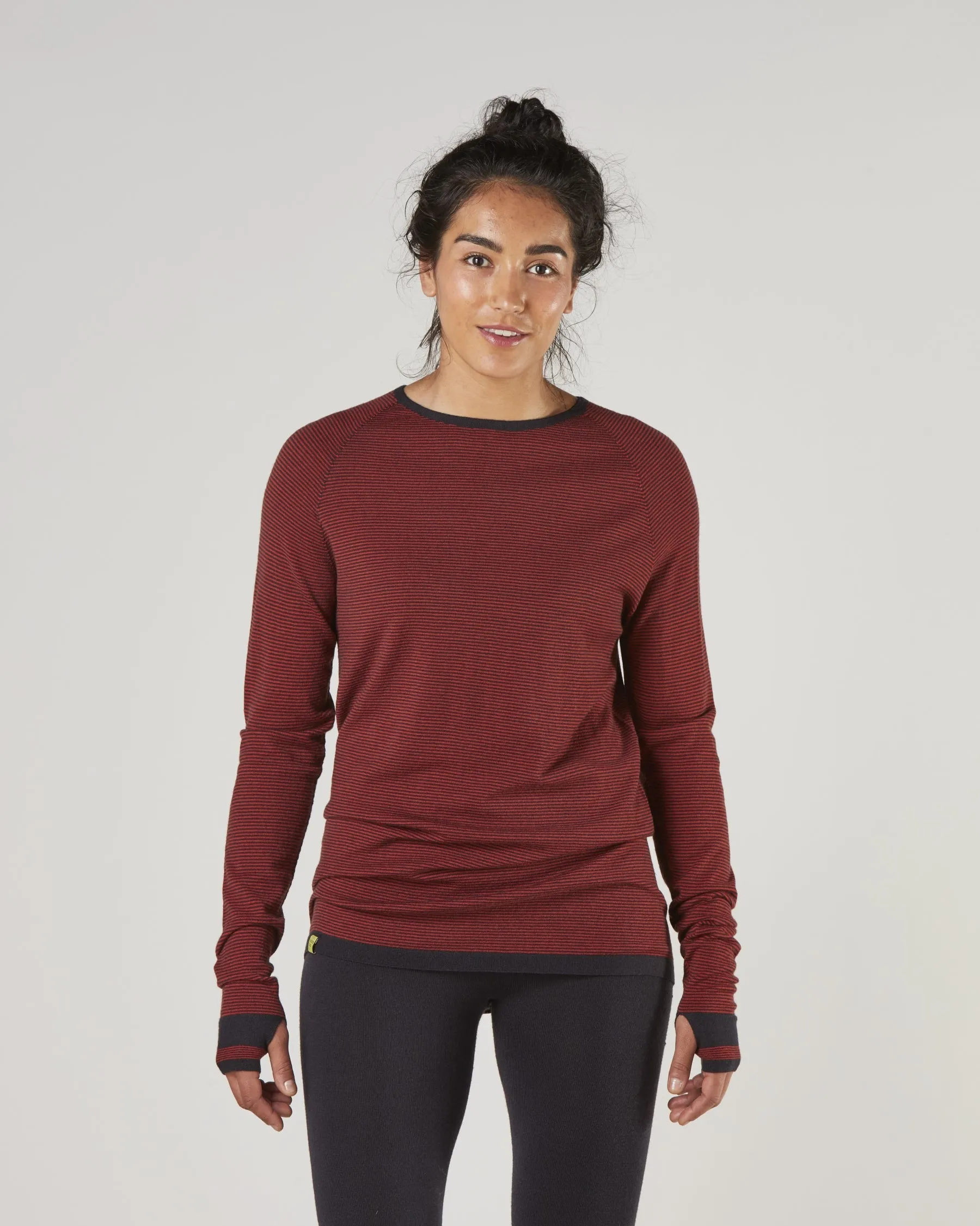 Linton Merino Stripe Base Layer - Relaxed Fit Sale