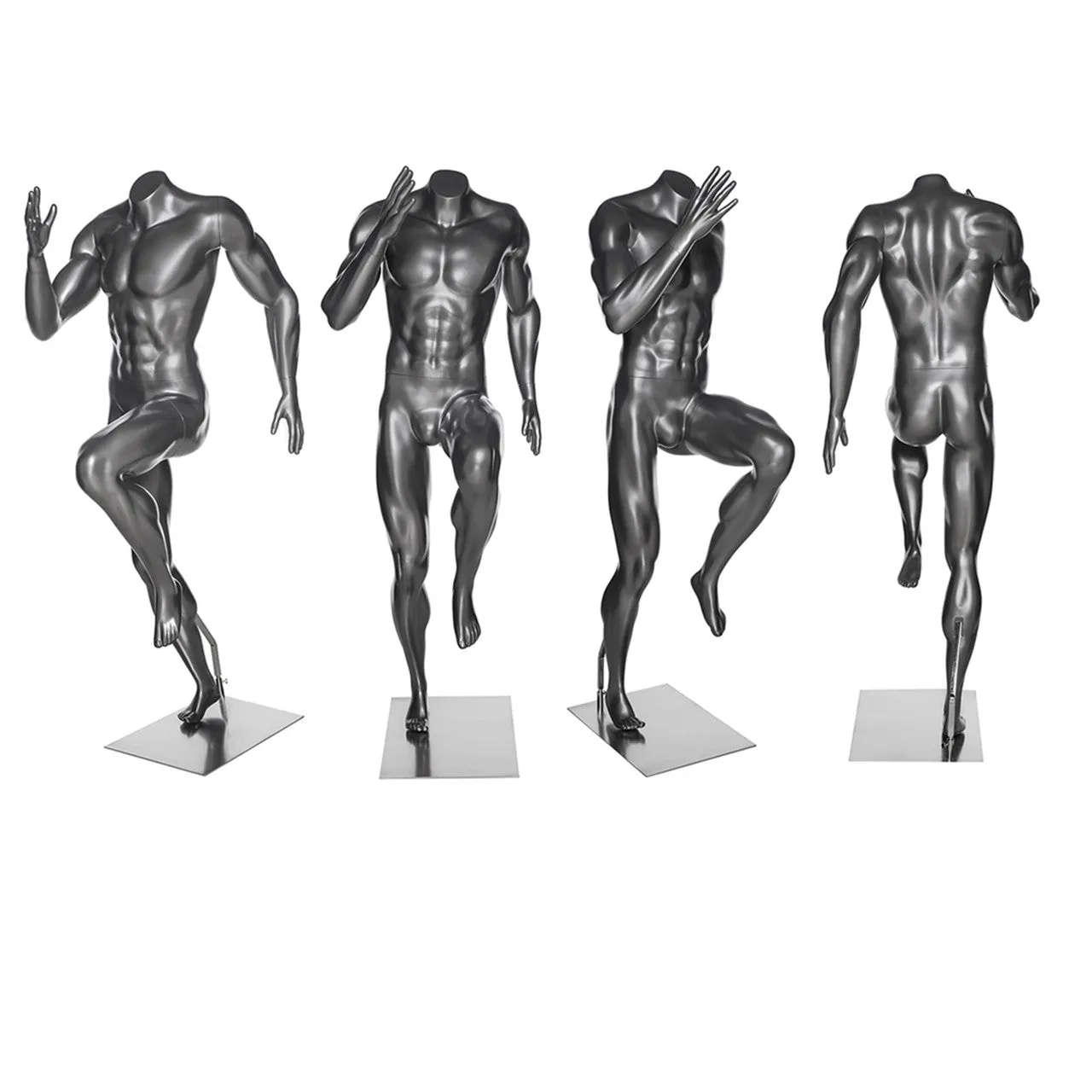 Male Sports Headless High Knees Running Mannequin MM-HEF62