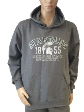 Michigan State Spartans GFS Charcoal Gray Long Sleeve Hoodie Sweatshirt (L)