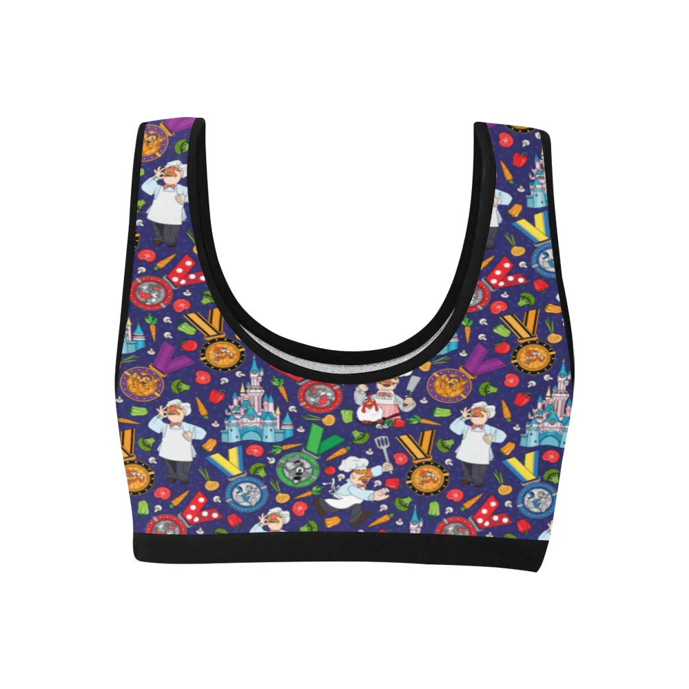 Muppets Chef Wine And Dine Race Women's Sports Bra