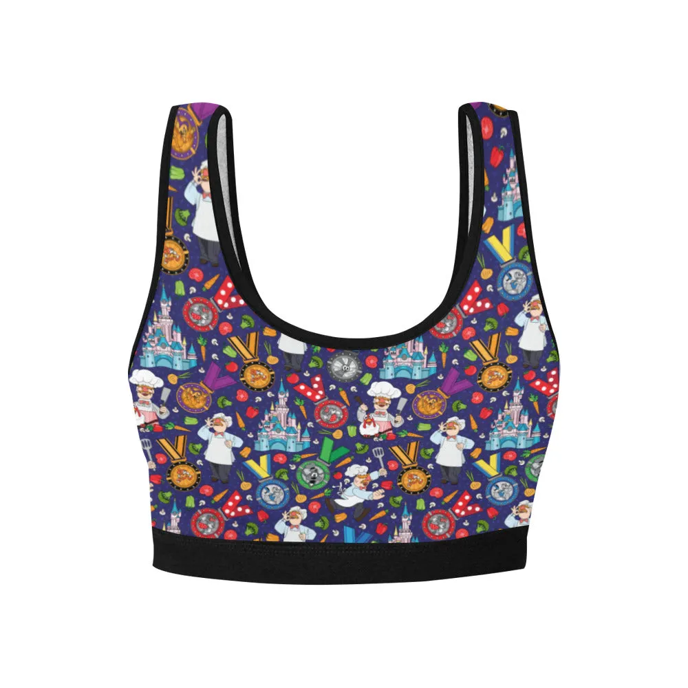 Muppets Chef Wine And Dine Race Women's Sports Bra