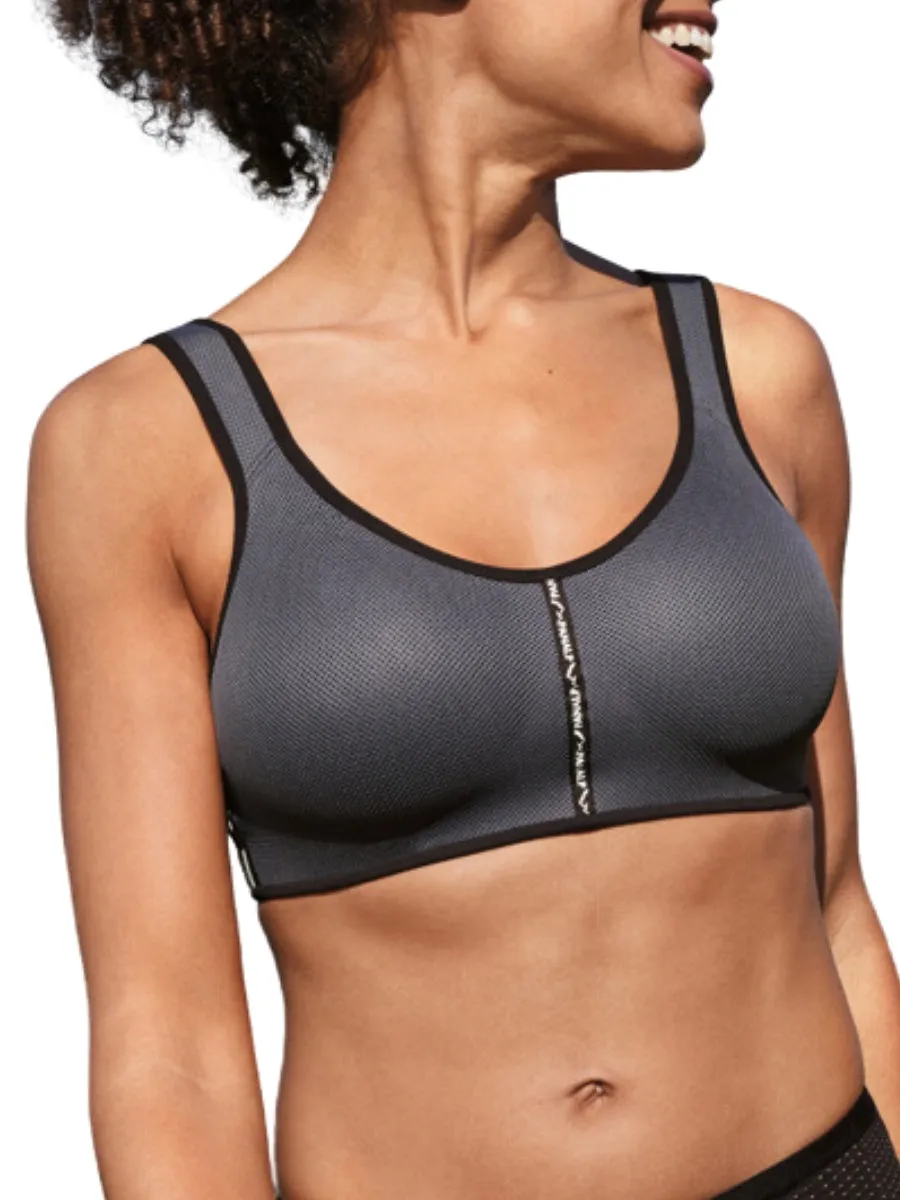 PanAlp Air Sports Bra - Anthracite/Black